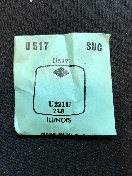 SUC Flat Crystal U 517 for ILLINOIS - 22.0 x 21.8mm - New