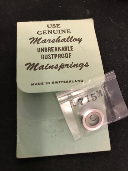 C&E Marshall Marshalloy Mainspring 2715M for Omega RA 28.10, Gruen 723, Bulova 6LA - Alloy