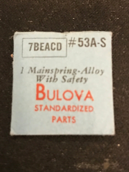Bulova factory mainspring for caliber 7BEACD - Alloy