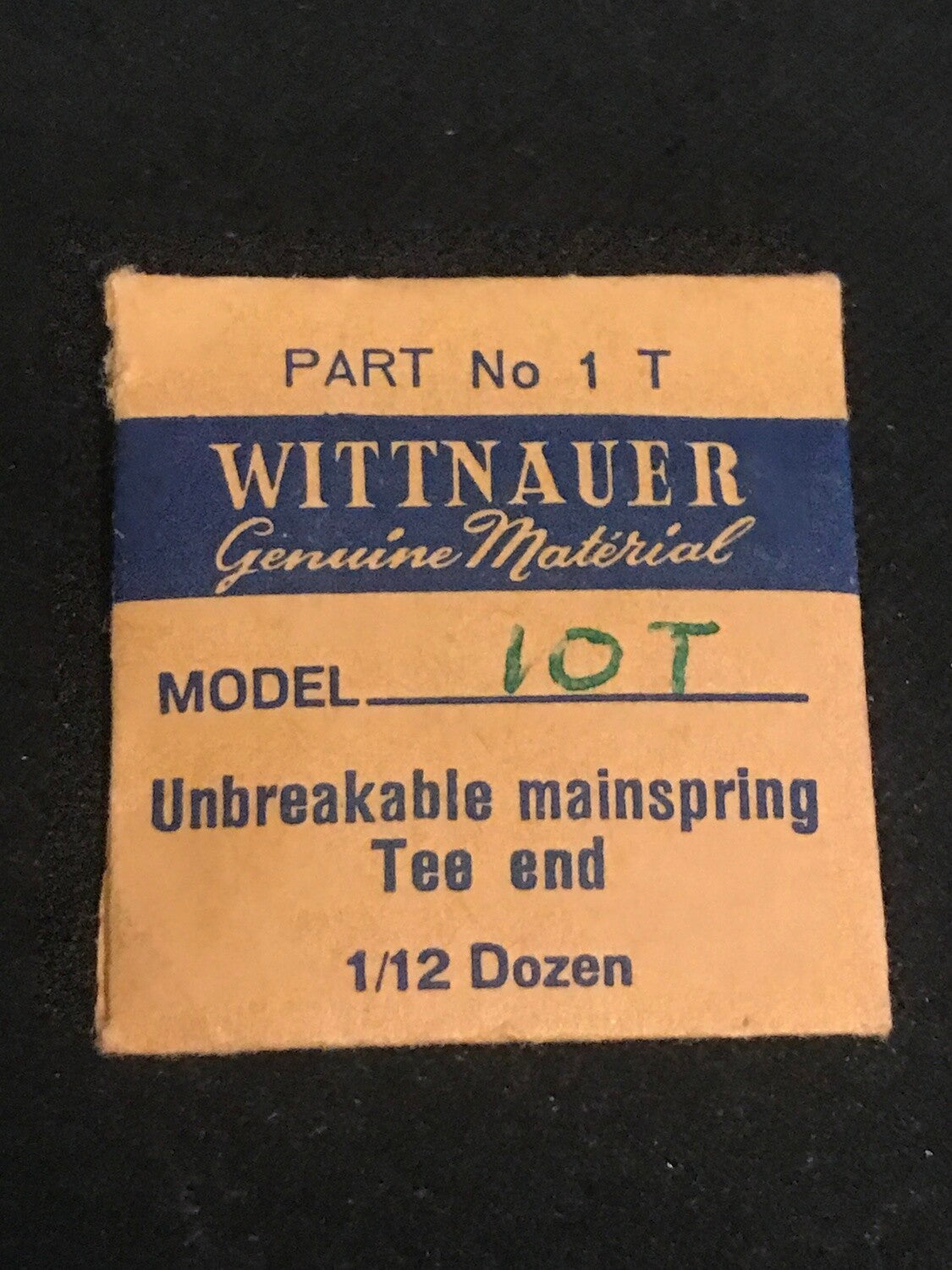 Wittnauer Factory Mainspring for caliber 10T - Alloy