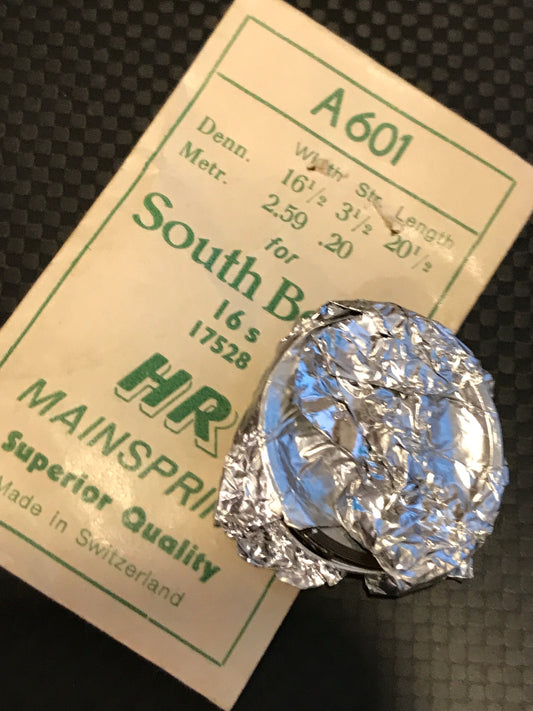 HR Mainspring A601 for South Bend 16s No. 17528 - Steel