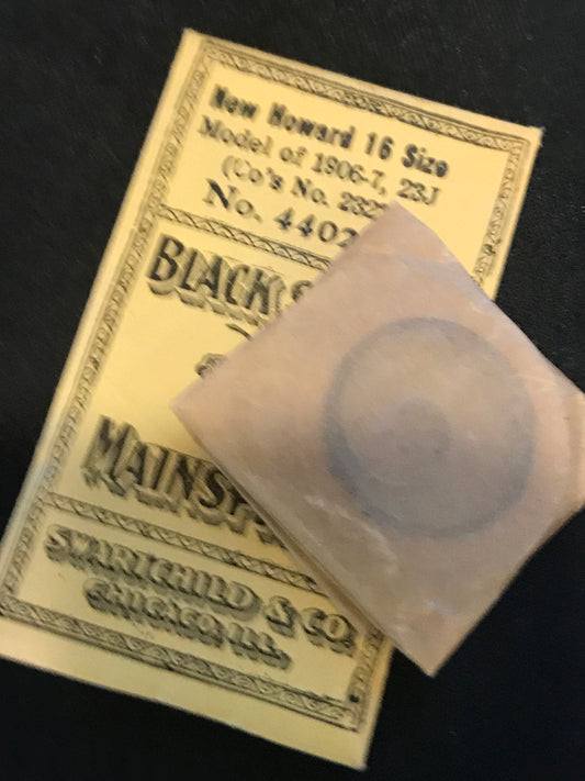 Swartchild Mainspring 4402A or 16s Howard Factory No. 2323 (328) - Steel