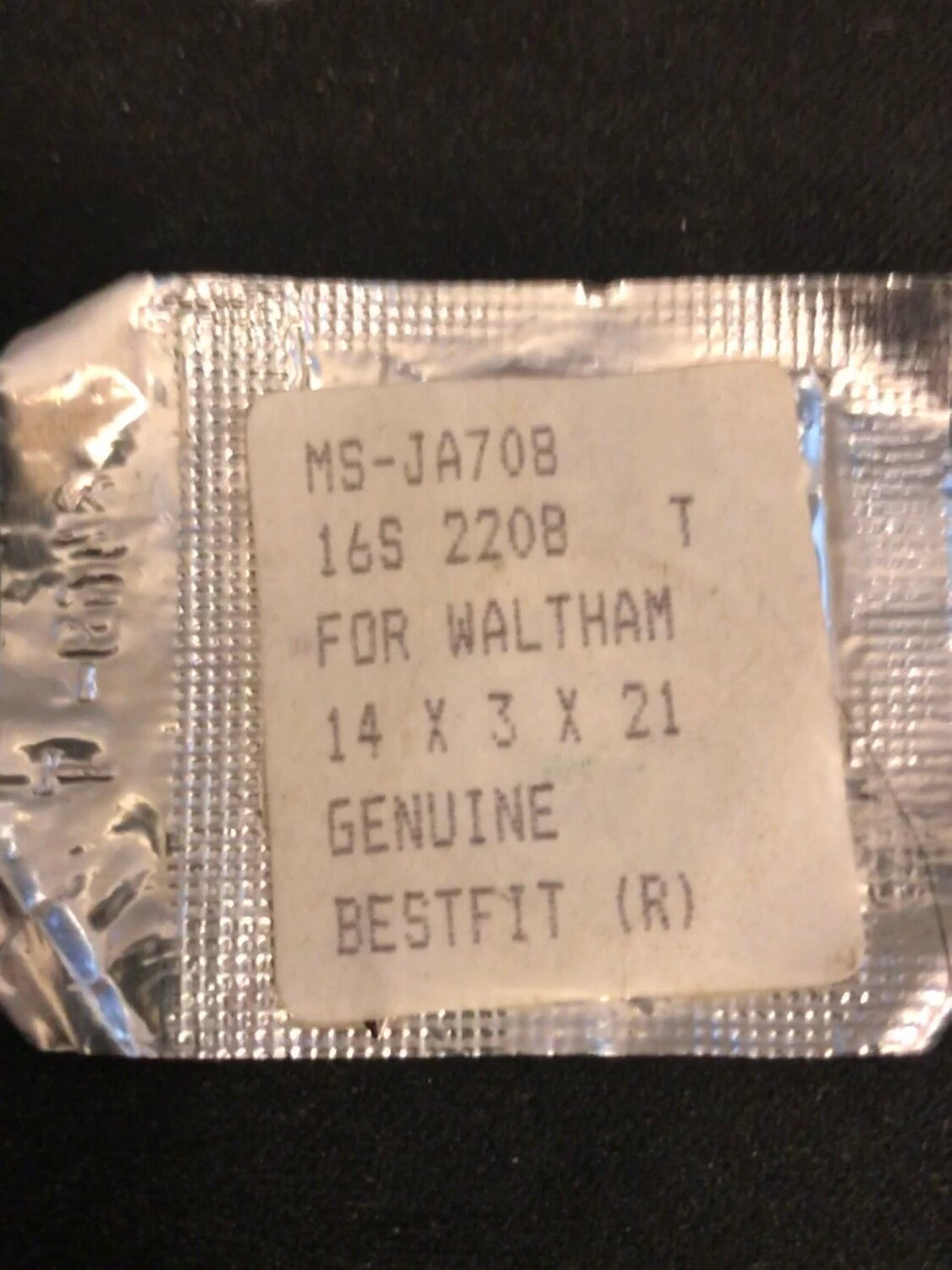 BESTFIT Mainspring JA708 for 16s Waltham Factory No. 2208 - Alloy