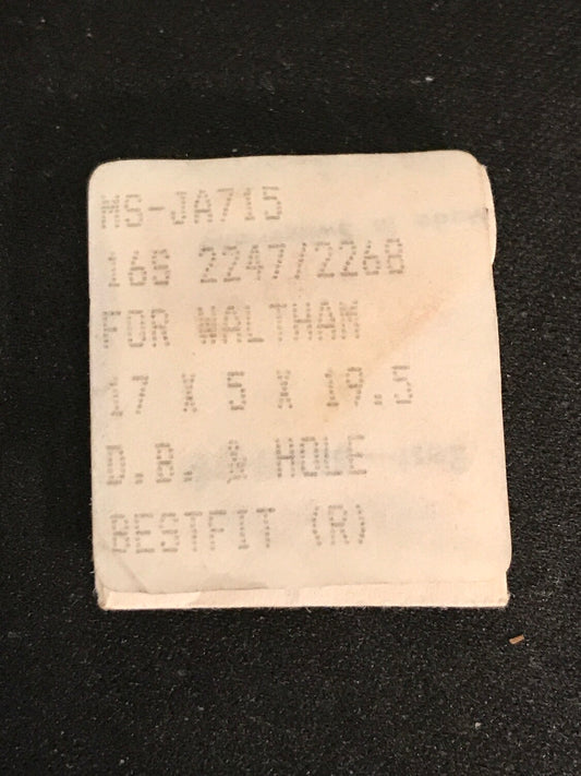 BESTFIT Mainspring JA715 for 16s Waltham Pocket Watches 2247 / 2268 - Alloy