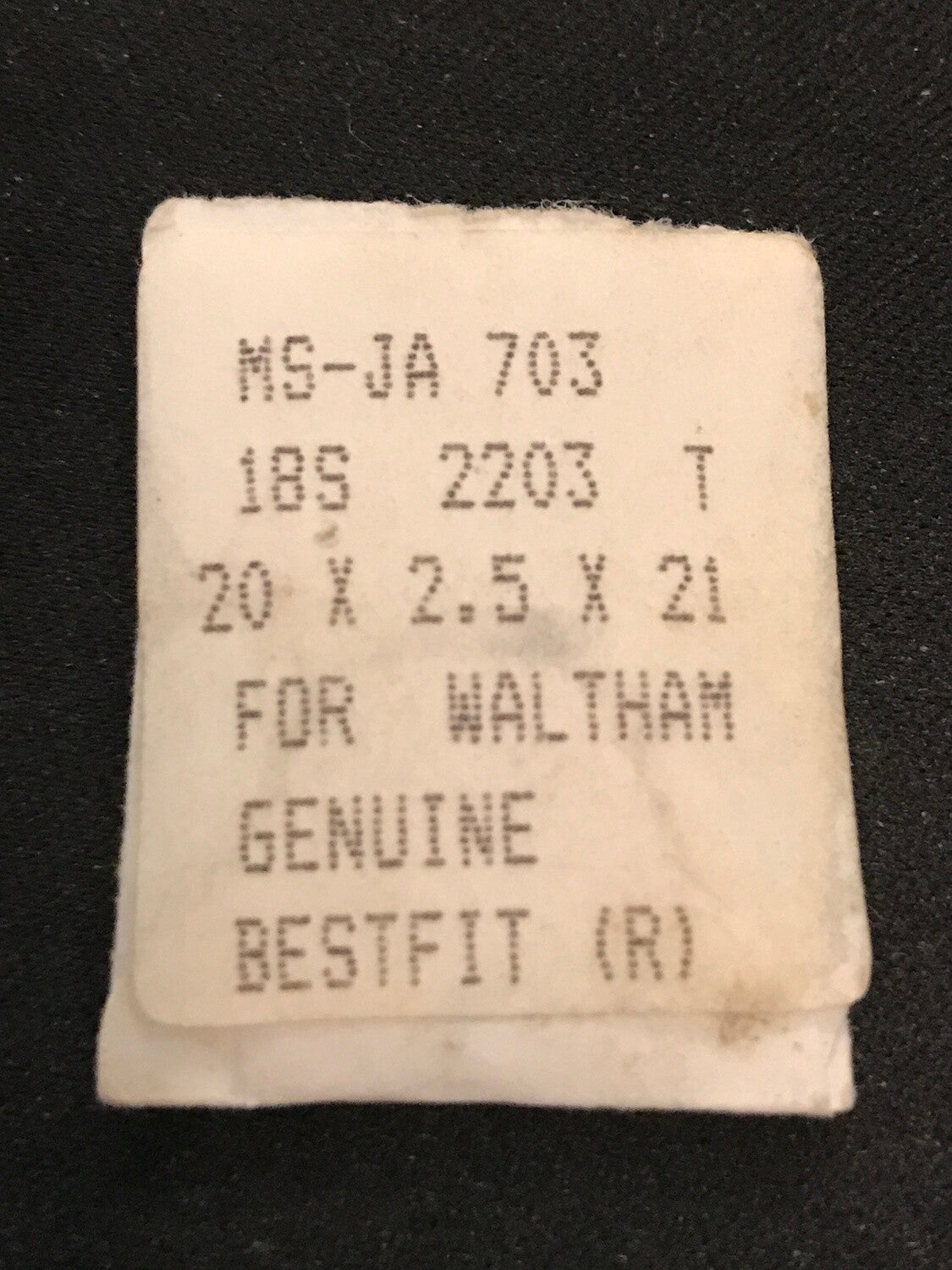 BESTFIT Mainspring JA703 for 18s Waltham Factory No. 2203 - Alloy
