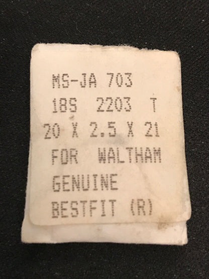 BESTFIT Mainspring JA703 for 18s Waltham Factory No. 2203 - Alloy