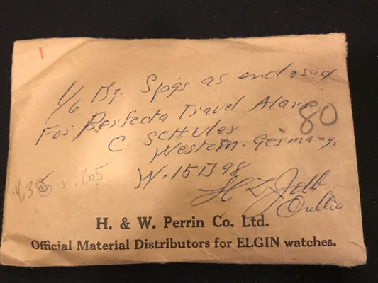 Steel Mainspring for Perfecta Travel Alarm Clock