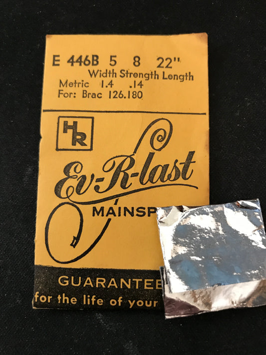 HR Ev-R-Last Mainspring No. E446B for Brac caliber 180, 181 - Steel