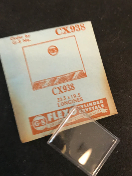 GS Fancy Crystal CX938 for LONGINES - 23.5 x 19.5 mm - New