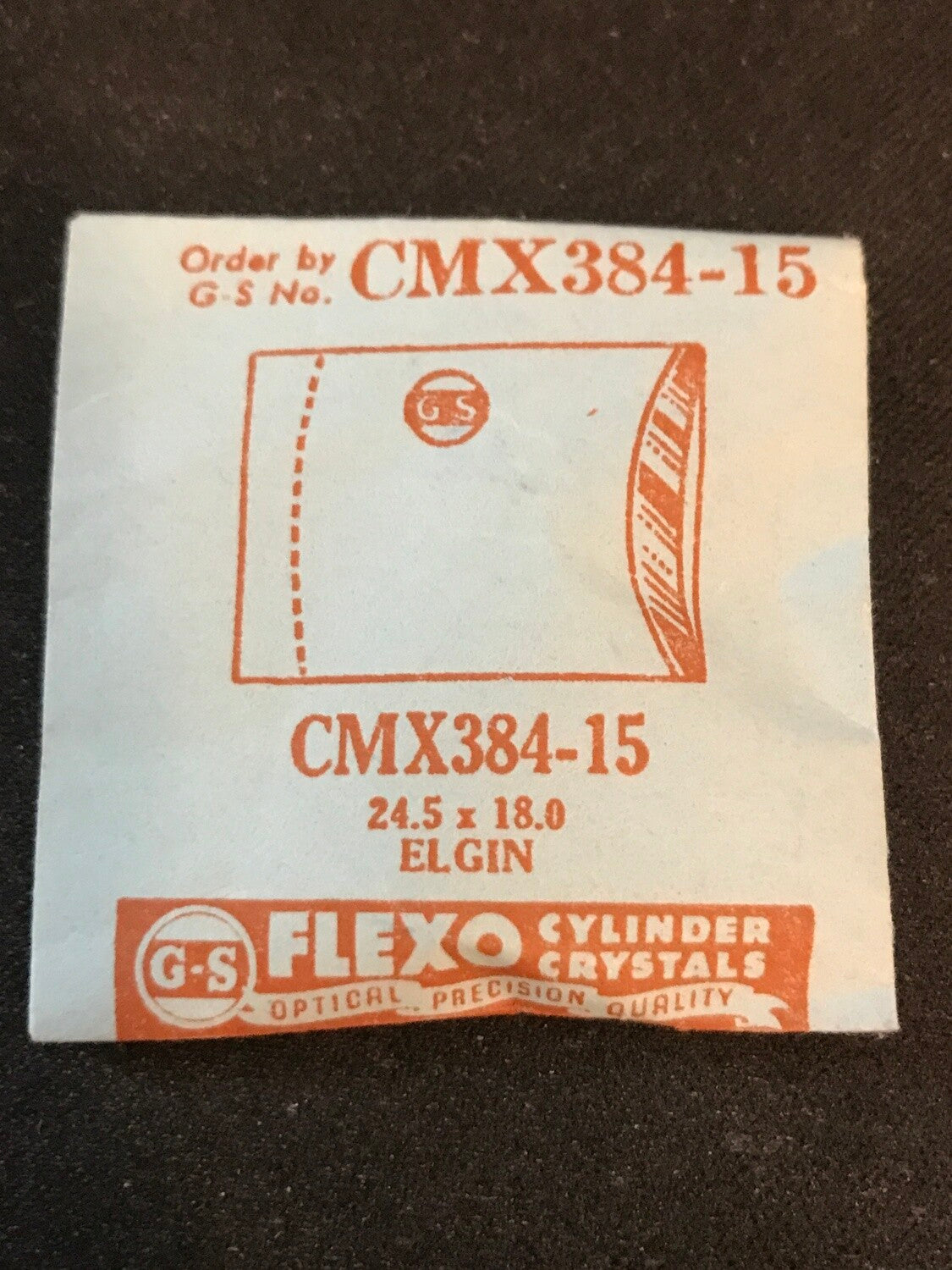 GS Flexo Crystal CMX384-15 for ELGIN - 24.5 x 18.0 mm - New