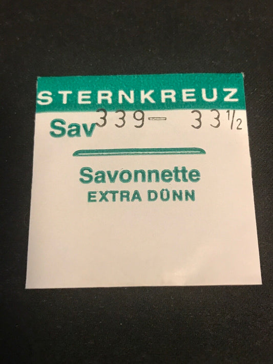 Sternkreuz 33½ Savonnette 33.9mm Acrylic Hunting Case Pocket Watch Crystal - New