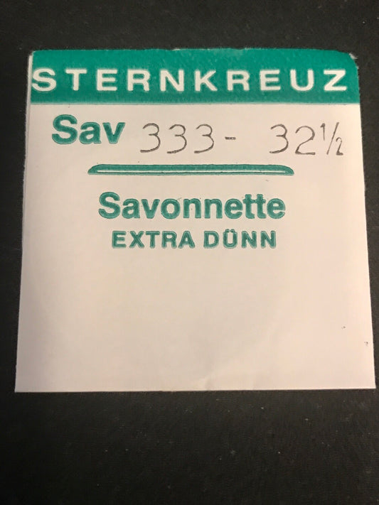 Sternkreuz 32½ Savonnette 33.3mm Acrylic Hunting Case Pocket Watch Crystal - New