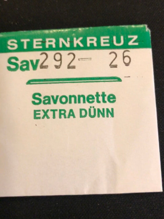 Sternkreuz 26 Savonnette 29.2mm Acrylic Hunting Case Pocket Watch Crystal - New