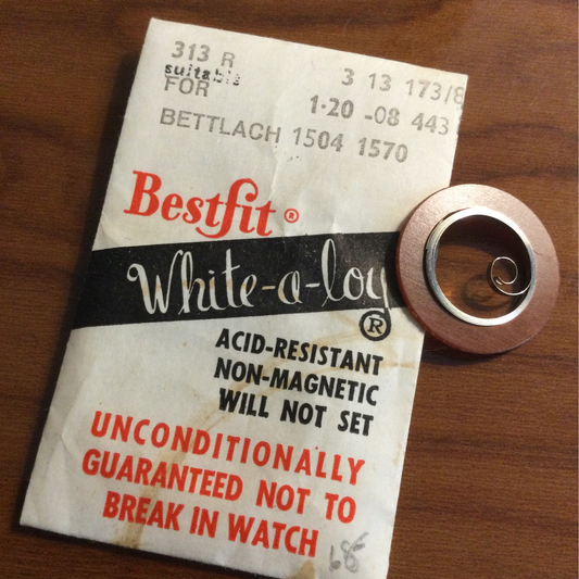 BESTFIT Mainspring 313R for Bettlach 1504, 1570 - Alloy