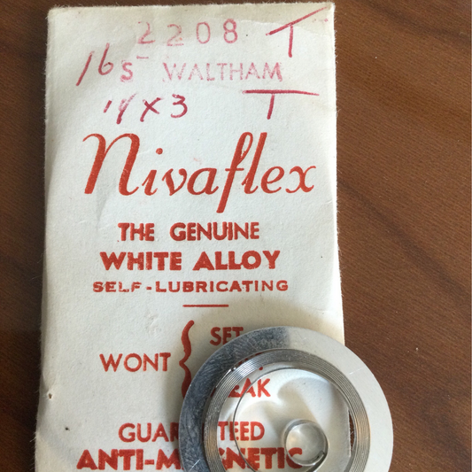 Nivaflex Mainspring for 16s Waltham No. 2208 - Alloy