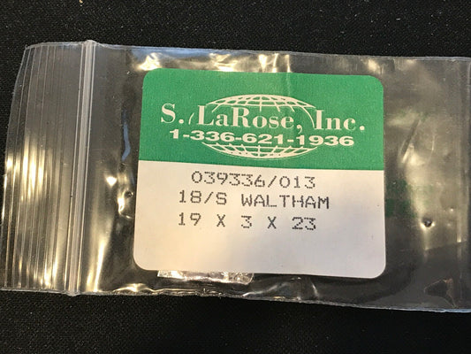 Waltham 18s Mainspring Factory No. 2202 from S. LaRose - Alloy