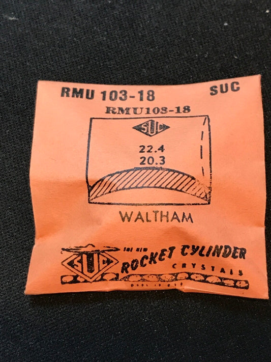 SUC Rocket Crystal RMU 103-18 for WALTHAM - 22.4 x 20.3mm - New
