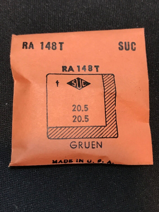 SUC Rocket Faceted Crystal RA 148T for GRUEN - 20.5 x 20.5mm - New