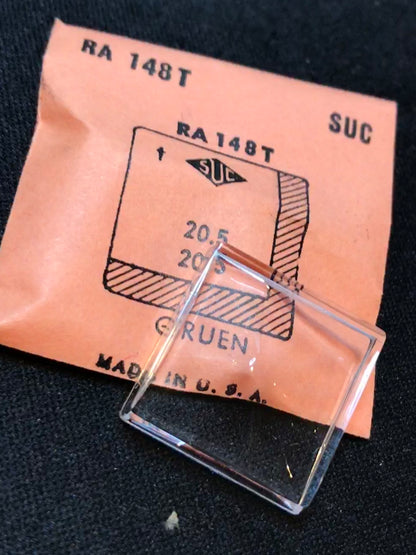 SUC Rocket Faceted Crystal RA 148T for GRUEN - 20.5 x 20.5mm - New