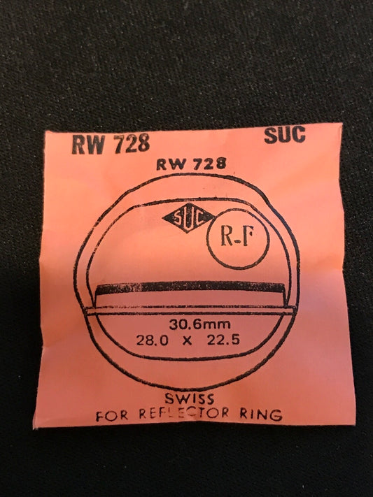 SUC Rocket Crystal RW 728 for Swiss Jump Hour Digital - 28.0 x 22.5mm - New