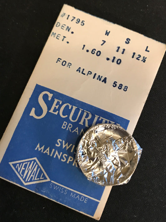 NEWALL Security Mainspring #1795 for Alpina caliber 588 - Steel