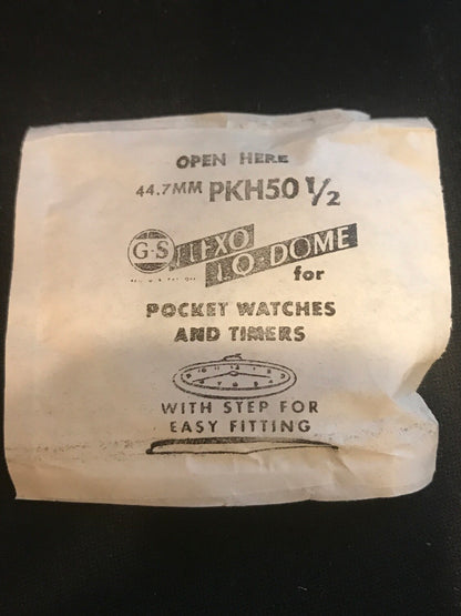 GS PKH50½ Pocket Watch Crystal 44.7mm - New