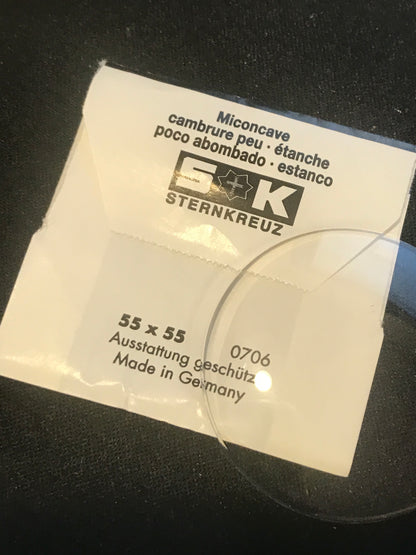 Sternkreuz 49¾ Miconcave 44.2mm Acrylic Pocket Watch Crystal - New