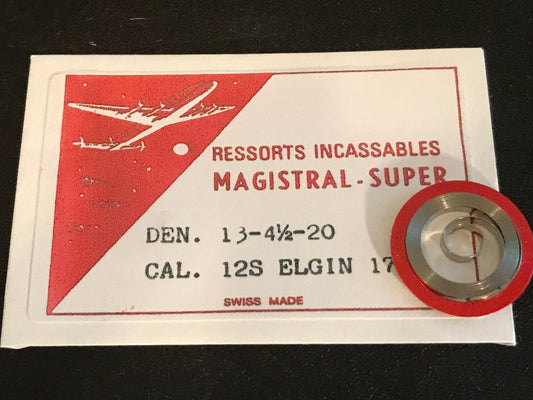 Magistral - Super Elgin Mainspring for 12s No. 1720 - Alloy