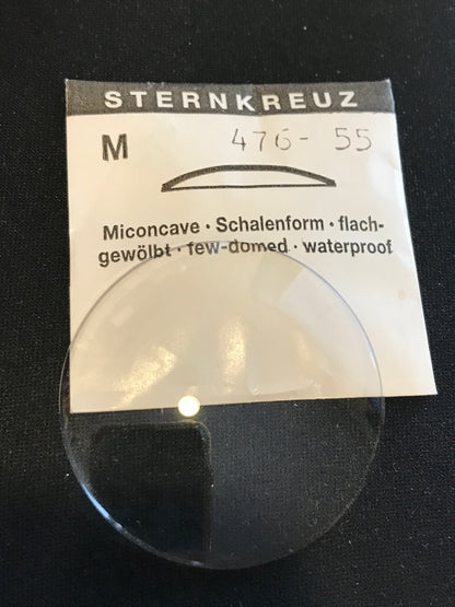 Sternkreuz 55 Miconcave 47.6mm Acrylic Pocket Watch Crystal - New