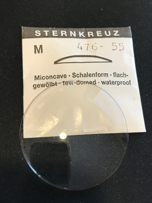 Sternkreuz 55 Miconcave 47.6mm Acrylic Pocket Watch Crystal - New