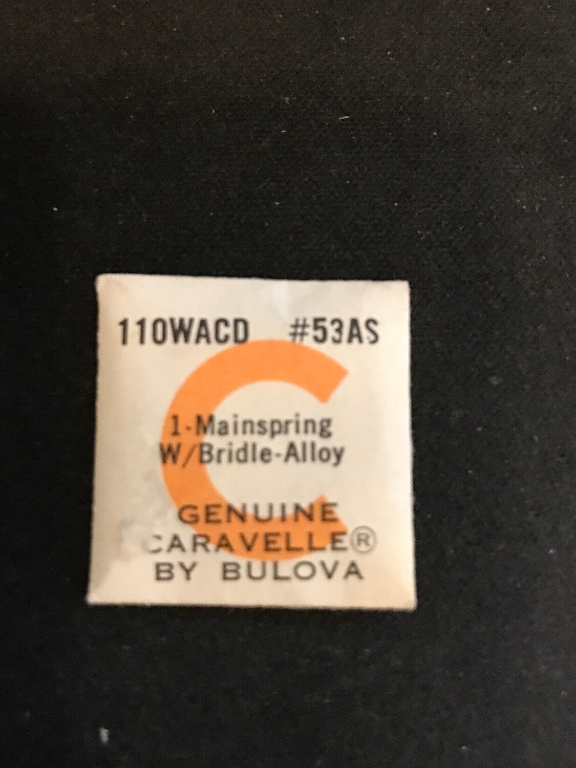 Bulova factory mainspring for Caravelle caliber 110WACD - Alloy
