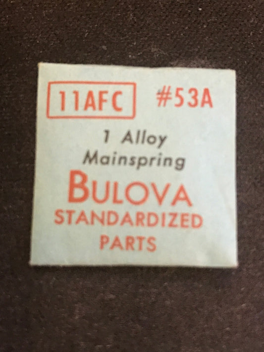 Bulova Factory Mainspring for caliber 11AFC - Alloy