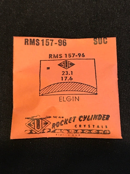 SUC Rocket Crystal RMS 157-96  for ELGIN 23.1 x 17.6mm - New