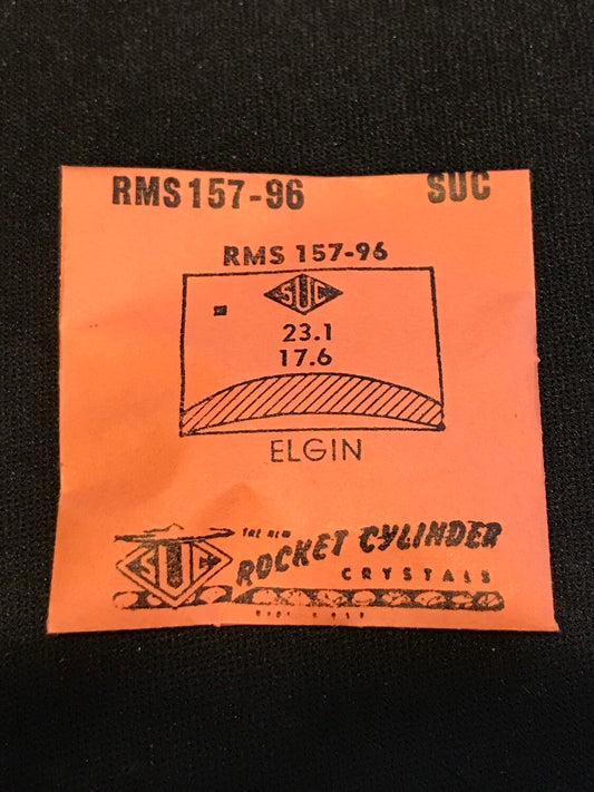 SUC Rocket Crystal RMS 157-96  for ELGIN 23.1 x 17.6mm - New