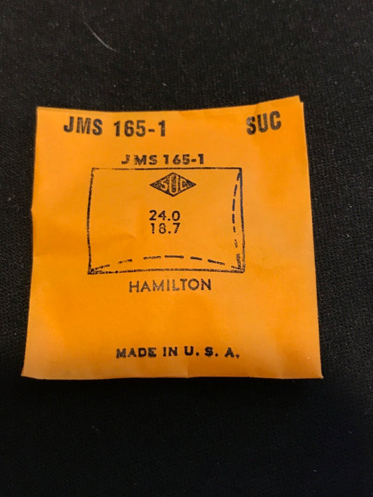 SUC Crystal JMS 165-1 for HAMILTON - 24.0 x 18.7mm - New