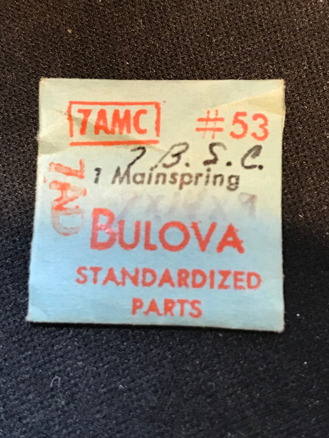 Bulova Factory Mainspring for caliber 7AMC, 7AD - Steel