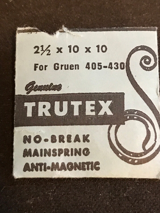 Trutex Unbreakable Mainspring for Gruen 405 to 430 - Alloy