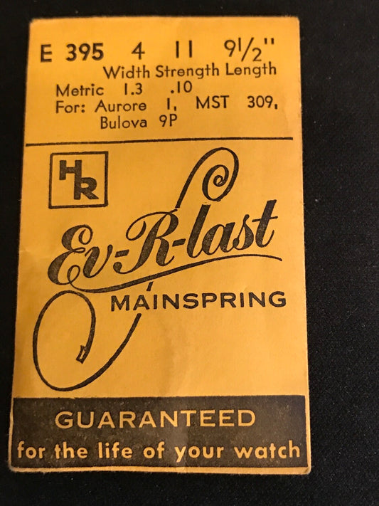 HR Mainspring E395 for Bulova 9P, MST 309, Aurore 1 - Steel