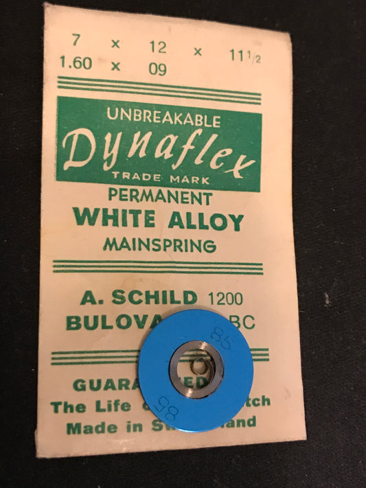 Dynaflex Unbrekable Mainspring for Bulova 10BS, 10BC, AS 1200 - Alloy