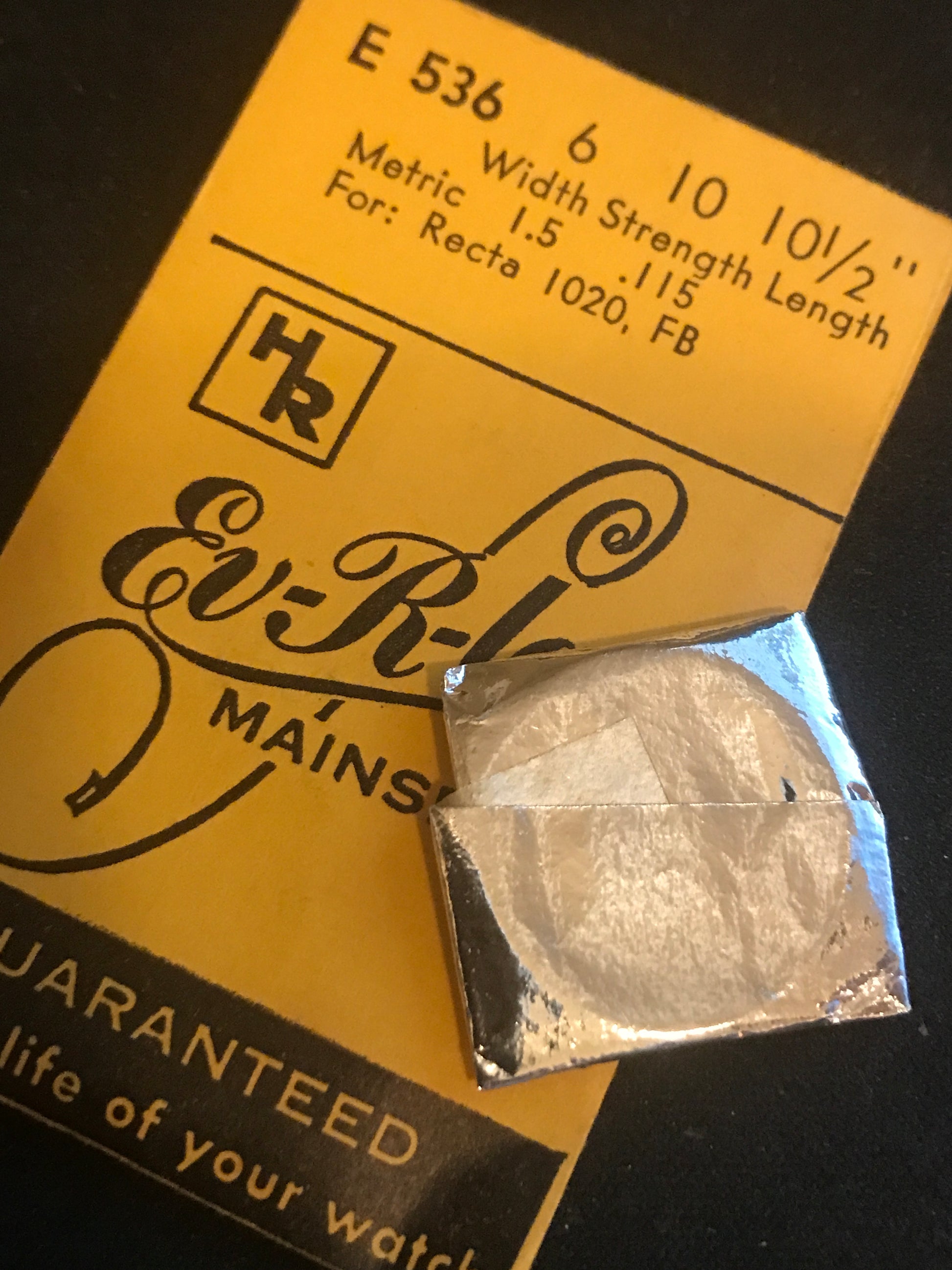 HR EvRlast Mainspring E536 for Recta 1020, FB - Steel