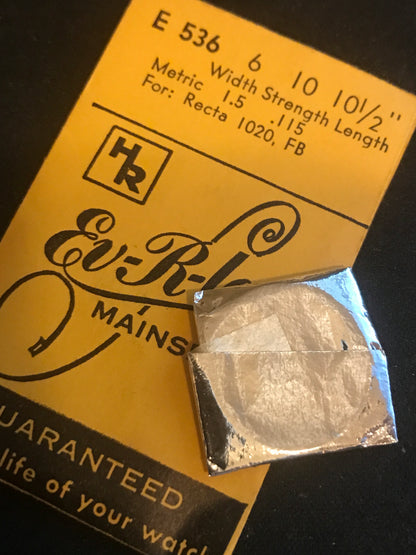 HR EvRlast Mainspring E536 for Recta 1020, FB - Steel