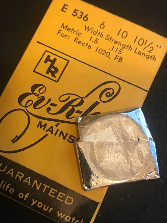 HR EvRlast Mainspring E536 for Recta 1020, FB - Steel