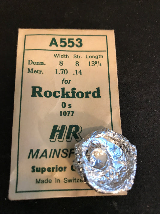 HR Mainspring A553 for 0s Rockford #1077 - Steel