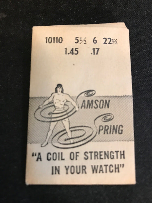Samson Mainspring No. 10110 for Landeron caliber 17 & 20 Sports Timer - Alloy