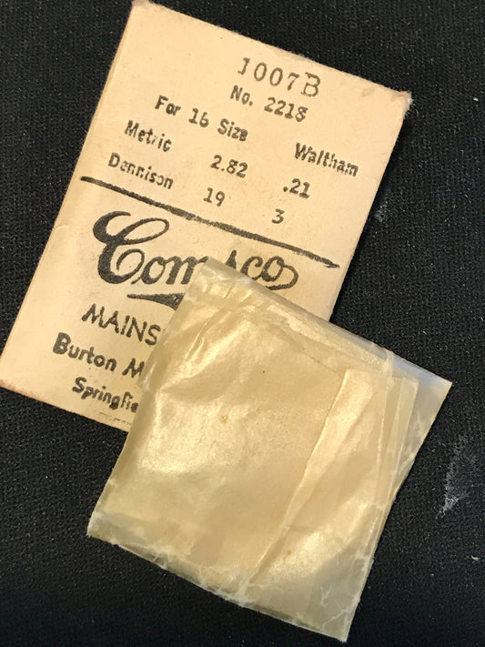 Comsco Mainspring #1007B for Waltham 16s Factory No. 2218 - Steel