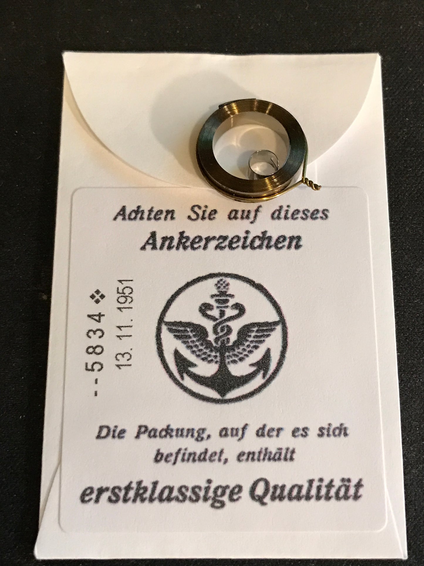 Wecker Travel Clock Alarm Mainspring 3.0 x .13 x 25" - Made in Germany