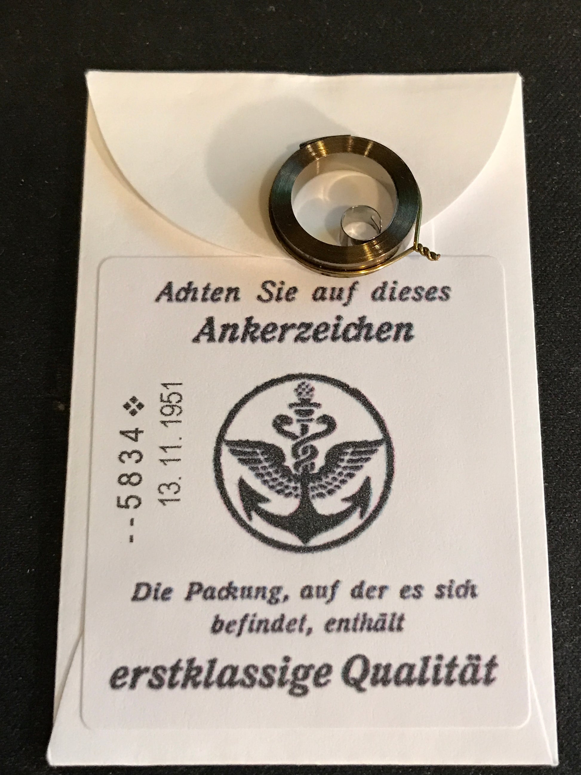 Wecker Travel Clock Alarm Mainspring 3.0 x .13 x 25" - Made in Germany