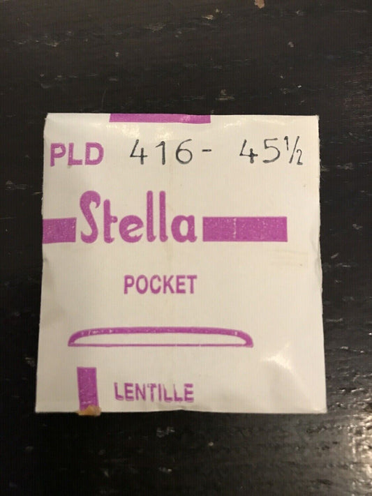 Stella PLD-416 45½ Round Pocket Watch Crystal 41.6mm - New