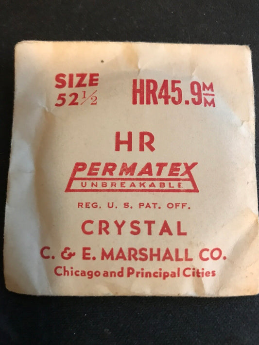 C&E Marshall PERMATEX HR45.9 Pocket Watch Crystal 45.9mm - New