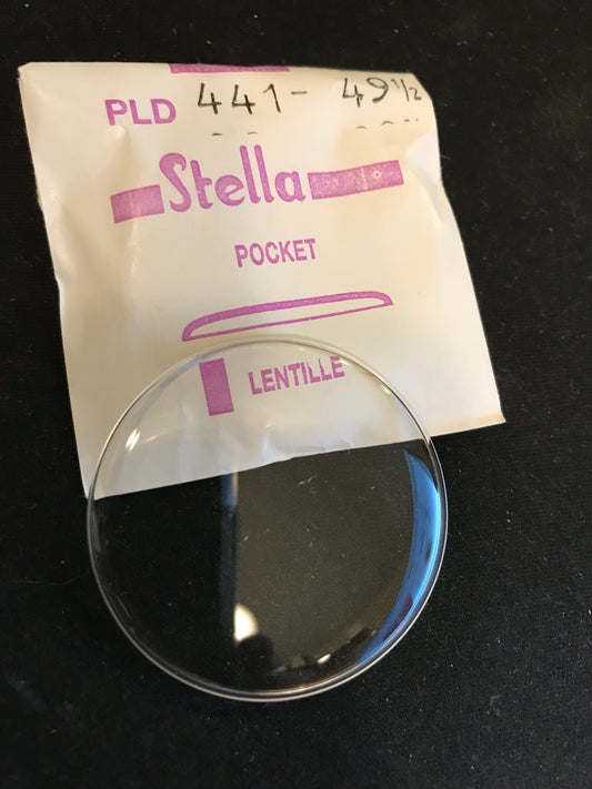 Stella PLD-441 49½ Round Pocket Watch Crystal 41.6mm - New